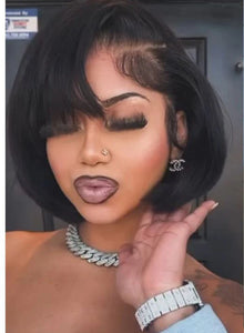 $150 FULL FRONTAL 8" BOB WIG + FREE INSTALL